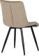 Jídelní židle, potah v krémovém sametu, kovové podnoží v černé práškové barvě CT-384 CAP4