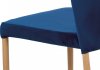 Designová jídelní židle CT-614 BLUE4, modrá sametová látka/kov