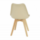 Plastová jídelní židle BALI 2 NEW, capuccino vanilková/buk