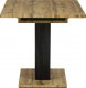 Jídelní stůl, 140-180x80x76 cm, MDF deska, 3D dekor divoký dub HT-912 OAK