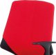 Dětská židle KA-R204 RED, červená/černý plast