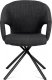 Jídelní židle HC-784 BK2, černá látka, kov matná černá