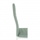 Jídelní židle COLETA NOVA zelená látka/bílý kov