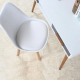 Plastová jídelní židle BALI 2 NEW, bílá/buk