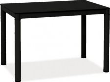 Jídelní stůl GALANT 60x100, kov/sklo, černá