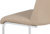 Jídelní židle HC-701 CAP, koženka cappuccino / chrom