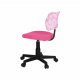 Otočná židle, růžová / vzor / černá, PERCY