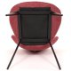 Židle jídelní, červená látka, černá kovová podnož DCL-1031 RED2