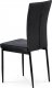 Designová jídelní židle AC-9910 BK3, černá látka imitace broušené kůže/černý kov