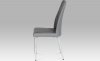 Jídelní židle DCH-352 GREY2 - šedá látka + koženka / chrom