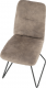 Moderní židle, šedá látka / černý kov, ALMIRA