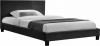 Čalouněná postel NADIRA 160x200, černá