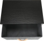 Čalouněný noční stolek PALMERA TYP 1, černá/tmavě šedá