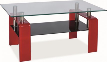 Konferenční stolek STELLA - červený