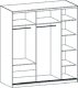 Ložnice DUBAJ/CLEMENTE F (postel 160, skříň, komoda, 2 noční stolky)