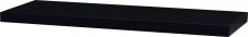 Polička nástěnná 90 cm, MDF, barva černý vysoký lesk, baleno v ochranné fólii P-013 BK