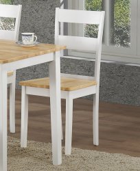 Dřevěná jídelní židle VALTICE dub/bílá