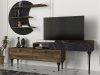 Televizní stolek s policí CAMUS ořech/marble