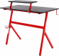 Dětský psací stůl LATIF, černá/červený kov