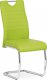 Pohupovací jídelní židle DCL-418 LIM, ekokůže zelená/chrom