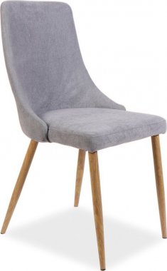 Designová jídelní židle NOBEL šedá