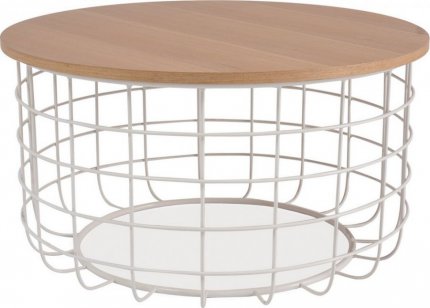 Konferenční stolek HITRA dub/bílá