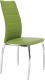 Jídelní židle DELA, ekokůže zelená/chrom