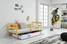 Dětská postel Norbert 90x200 s úložným prostorem, borovice