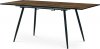 Jídelní stůl, 140+40x80x76 cm, MDF deska, 3D dekor v imitaci staré dřevo, kov, černý lak HT-921 OLW