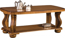 PORTOS-(PARYS) konferenční stolek dřevo masiv D17F s PATINOU -kolekce "B" (K250-E)