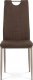 Jídelní židle DCL-393 BR2, hnědá látka/kov
