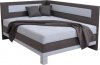 Čalouněná postel LIZ s úložným prostorem, francouzské lůžko
