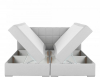 Čalouněná postel FERATA KOMFORT 160x200, s úložným prostorem, světle šedá