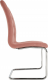 Pohupovací jídelní židle SALOMA NEW, růžová Velvet látka/chrom