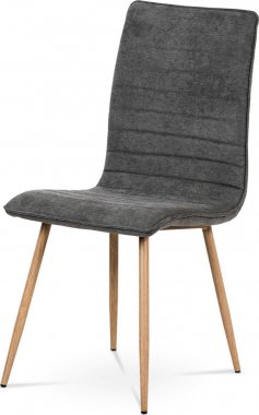 Jídelní židle HC-368 GREY2, šedá látka/kov