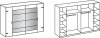 Šatní skříň LIPTON 786 stříbrná jedle/šedá grafit/zrcadlo