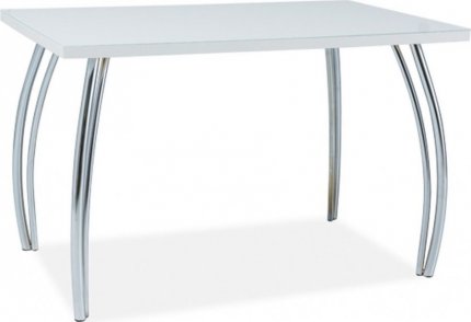 Jídelní stůl SK-2 140x75 bílý mat/chrom