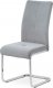 Jídelní židle, stříbrná sametová látka, kovová pohupová chromovaná podnož DCL-440 SIL4
