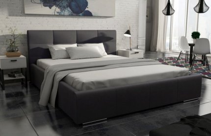 Čalouněná postel MEDIOLAN 160x200 černá