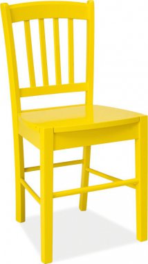 Dřevěná jídelní židle CD-57 žlutá