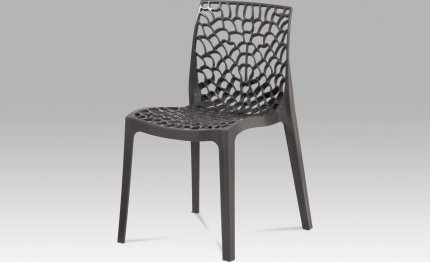 Jídelní židle CT-820 GREY, šedá plast