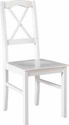 NIEL 11 (NILO 11)-jídelní židle celodřevěný sedák BÍLÁ - kolekce "DRE" (K150-Z)