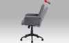 Kancelářská židle KA-E560 GREY, šedá látka, plastový kříž, plastová kolečka 