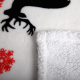 Oboustranná beránková deka, bílá, zimní motiv, 150x200, ANIME