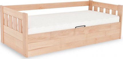 Dřevěná postel Gatsby 120x200 bílá