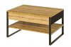 Konferenční stolek LAKO LITE 08 se zásuvkou, dub evoke/černá