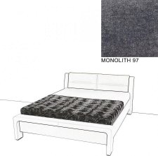 Čalouněná postel AVA CHELLO 160x200, MONOLITH 97