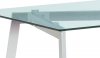 Jídelní stůl 150x80 cm, čiré sklo / chrom GDT-510 CLR