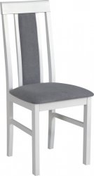 NIEL 2 - jídelní židle (NILO 2)- dřevo bílá /látka 1B (pův.1X) šedá- kolekce "DRE" (K150-E)