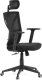 Židle kancelářská, černá mesh, plastový kříž KA-Q851 BK